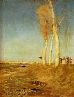 Giuseppe Magni Paintings - I Pioppi by Giuseppe de Nittis